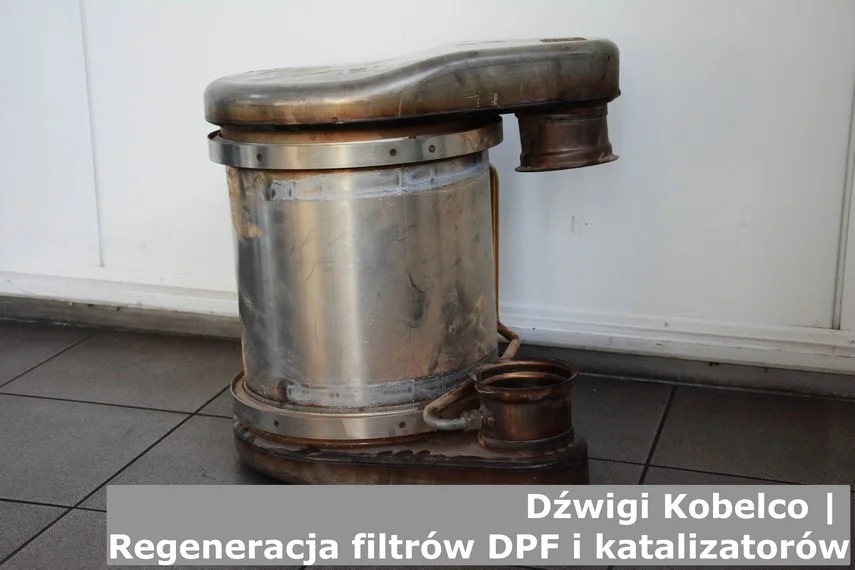 Dźwig Kobelco - regeneracja DPF