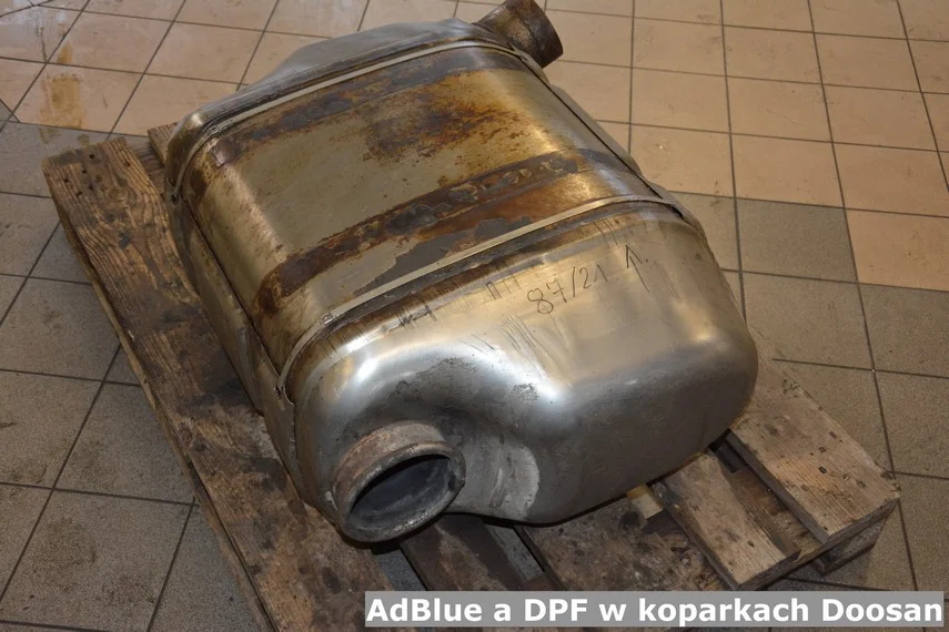 Układ SCR AdBlue a filtr cząstek stałych DPF w koparkach Doosan