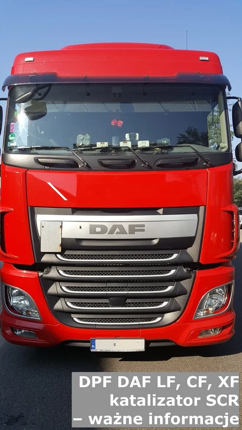 Nowoczesne ciężarówki DAF wyposażone w mechanizmy oczyszczania spalin