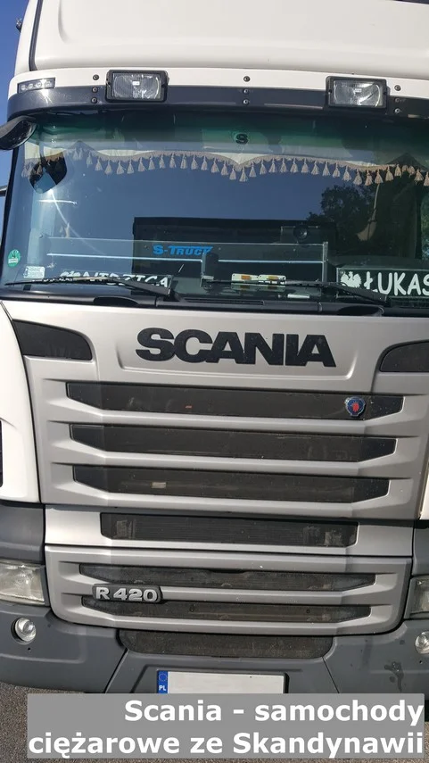 Jeden z modeli marki Scania z DPF i katalizatorem SCR