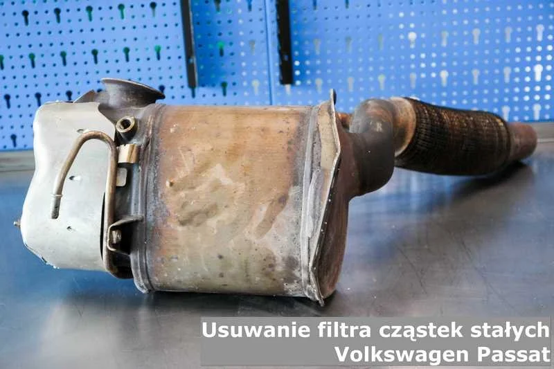 Usuwanie filtra cząstek stałych Volkswagen Passat