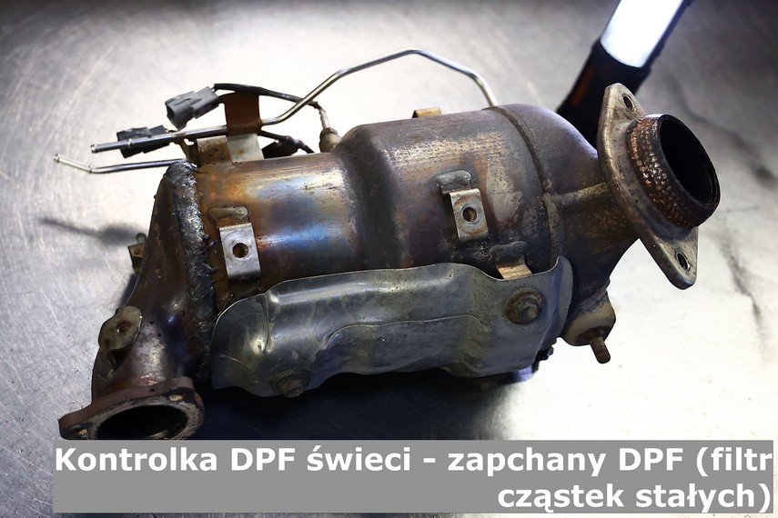 Kontrolka DPF świeci - zapchany DPF (filtr cząstek stałych) - Kontrolka DPF Audi