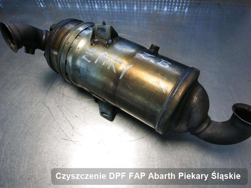 Filtr FAP do samochodu marki Abarth w Piekarach Śląskich wyremontowany w dedykowanym urządzeniu, gotowy spakowania