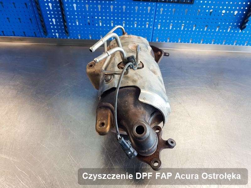 Filtr cząstek stałych DPF I FAP do samochodu marki Acura w Ostrołęce wyczyszczony w dedykowanym urządzeniu, gotowy do montażu