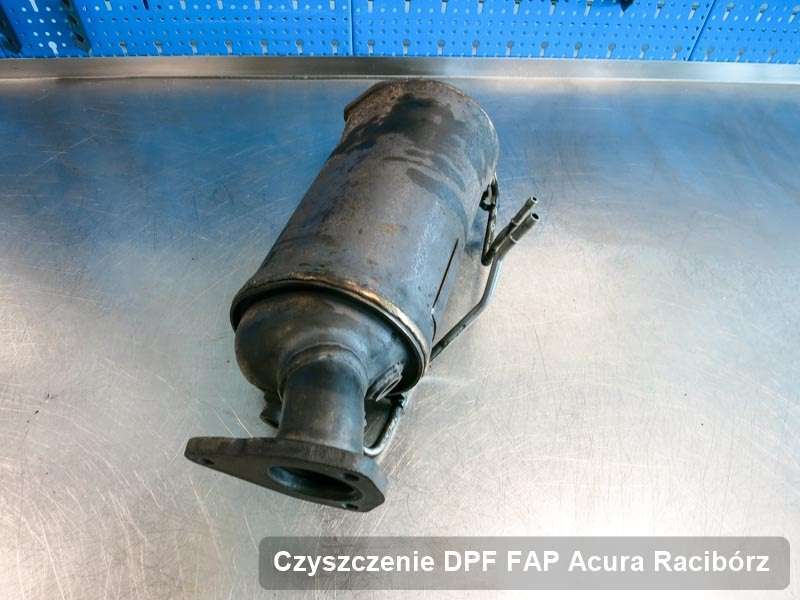Filtr FAP do samochodu marki Acura w Raciborzu naprawiony w specjalistycznym urządzeniu, gotowy do zamontowania
