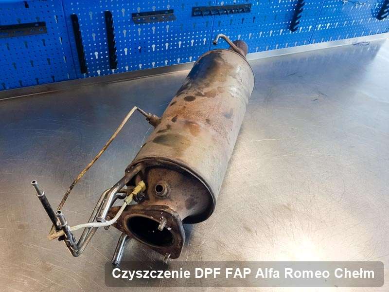 Filtr DPF do samochodu marki Alfa Romeo w Chełmie dopalony w specjalistycznym urządzeniu, gotowy do montażu