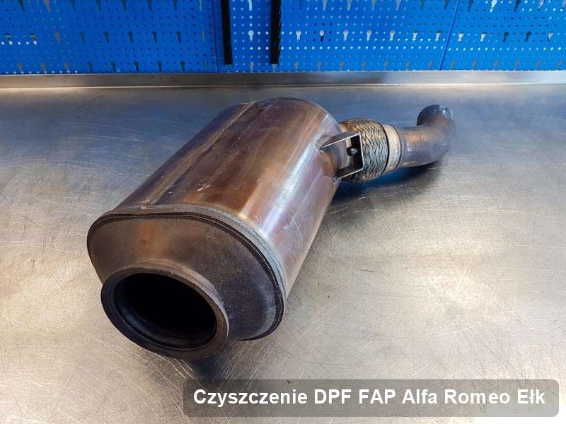Filtr cząstek stałych DPF do samochodu marki Alfa Romeo w Ełku dopalony w dedykowanym urządzeniu, gotowy do montażu