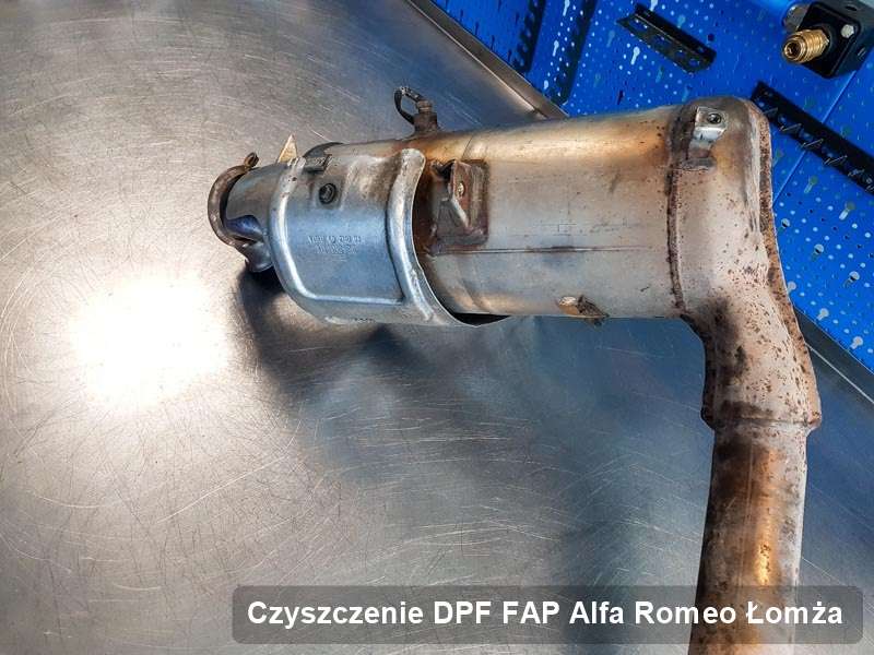 Filtr cząstek stałych do samochodu marki Alfa Romeo w Łomży naprawiony w dedykowanym urządzeniu, gotowy do instalacji