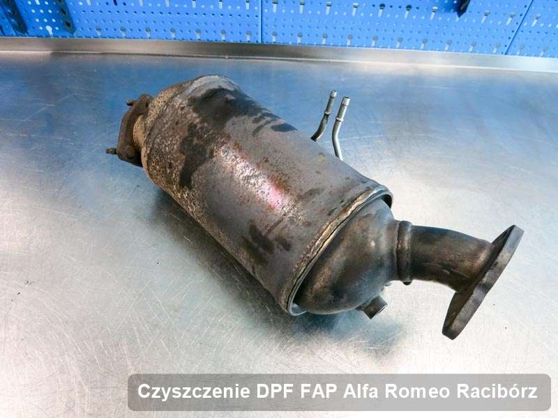 Filtr DPF i FAP do samochodu marki Alfa Romeo w Raciborzu wyczyszczony na specjalistycznej maszynie, gotowy spakowania