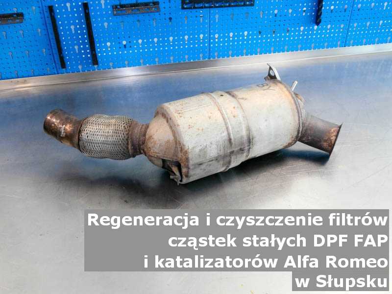 Wypłukany katalizator SCR marki Alfa Romeo, w pracowni laboratoryjnej, w Słupsku.