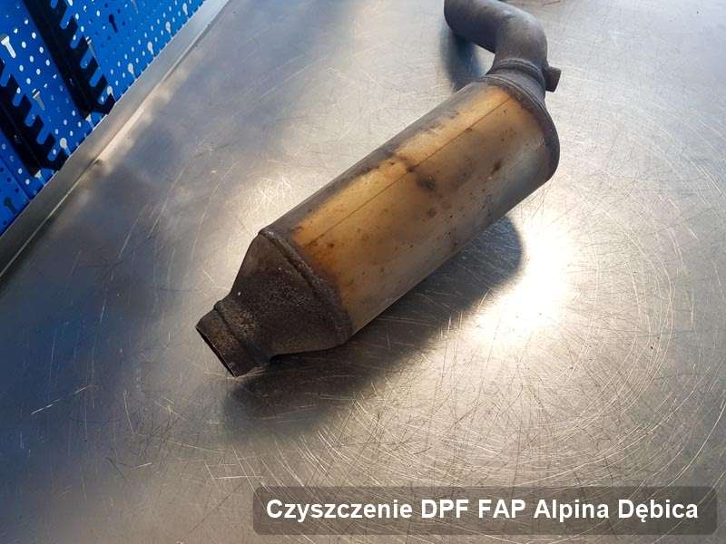 Filtr DPF i FAP do samochodu marki Alpina w Dębicy wypalony na odpowiedniej maszynie, gotowy do zamontowania