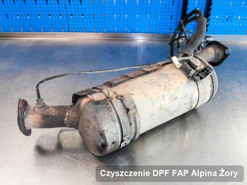 Filtr FAP do samochodu marki Alpina w Żorach dopalony na odpowiedniej maszynie, gotowy do montażu