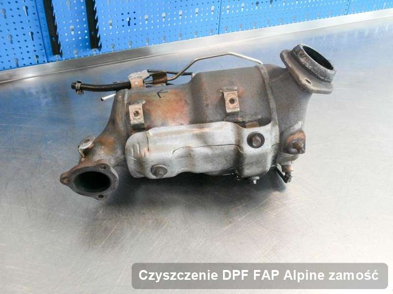 Filtr cząstek stałych DPF I FAP do samochodu marki Alpine w Zamościu wyremontowany na odpowiedniej maszynie, gotowy spakowania