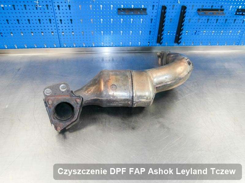 Filtr FAP do samochodu marki Ashok Leyland w Tczewie wyremontowany w specjalistycznym urządzeniu, gotowy spakowania