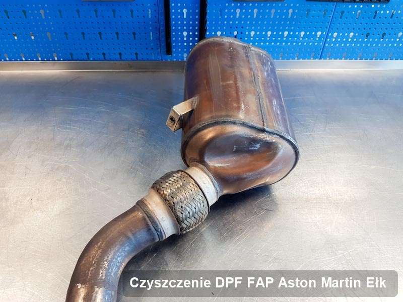 Filtr DPF do samochodu marki Aston Martin w Ełku oczyszczony w dedykowanym urządzeniu, gotowy do zamontowania