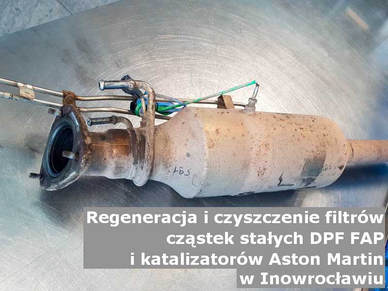 Oczyszczony filtr FAP marki Aston Martin, w pracowni laboratoryjnej, w Inowrocławiu.