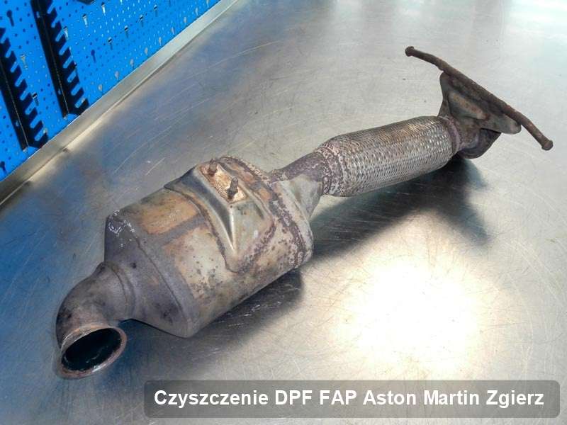 Filtr cząstek stałych FAP do samochodu marki Aston Martin w Zgierzu zregenerowany w dedykowanym urządzeniu, gotowy do zamontowania