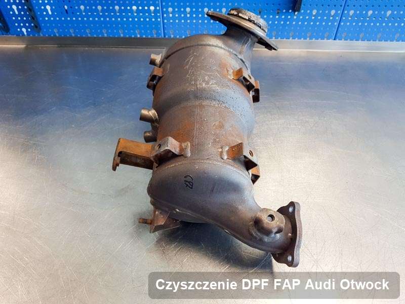 Filtr cząstek stałych FAP do samochodu marki Audi w Otwocku dopalony na odpowiedniej maszynie, gotowy do montażu