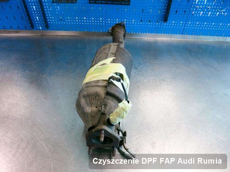 Filtr DPF i FAP do samochodu marki Audi w Rumi zregenerowany w dedykowanym urządzeniu, gotowy do zamontowania