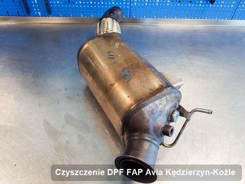 Filtr DPF do samochodu marki Avia w Kędzierzynie-Koźlu dopalony na specjalnej maszynie, gotowy do instalacji