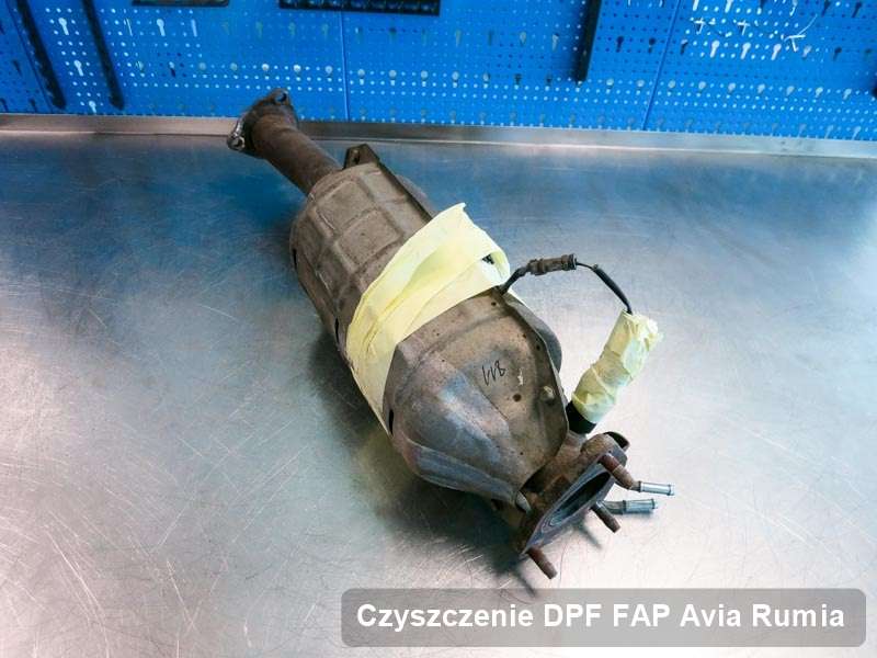 Filtr cząstek stałych do samochodu marki Avia w Rumi zregenerowany na specjalistycznej maszynie, gotowy do montażu