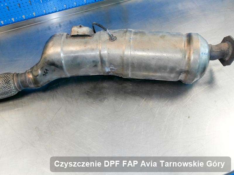 Filtr FAP do samochodu marki Avia w Tarnowskich Górach wypalony na odpowiedniej maszynie, gotowy spakowania