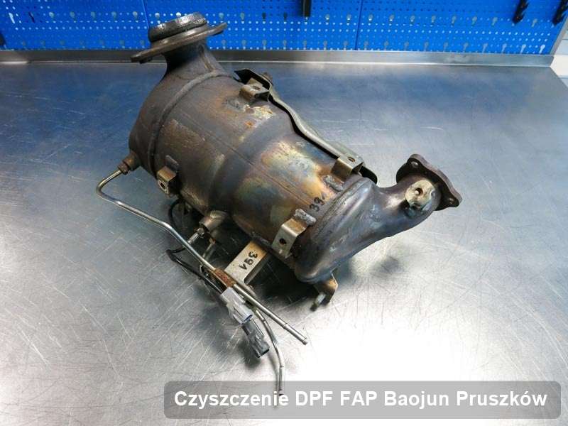 Filtr DPF układu redukcji emisji spalin do samochodu marki Baojun w Pruszkowie wyczyszczony w dedykowanym urządzeniu, gotowy spakowania