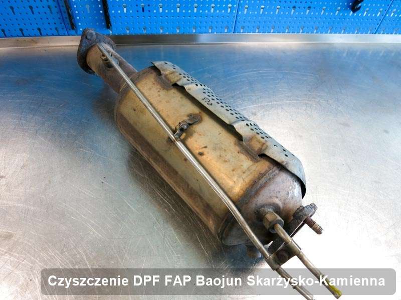 Filtr DPF układu redukcji emisji spalin do samochodu marki Baojun w Skarżysku-Kamiennej oczyszczony na dedykowanej maszynie, gotowy do zamontowania