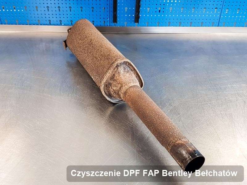 Filtr cząstek stałych DPF I FAP do samochodu marki Bentley w Bełchatowie dopalony na odpowiedniej maszynie, gotowy spakowania