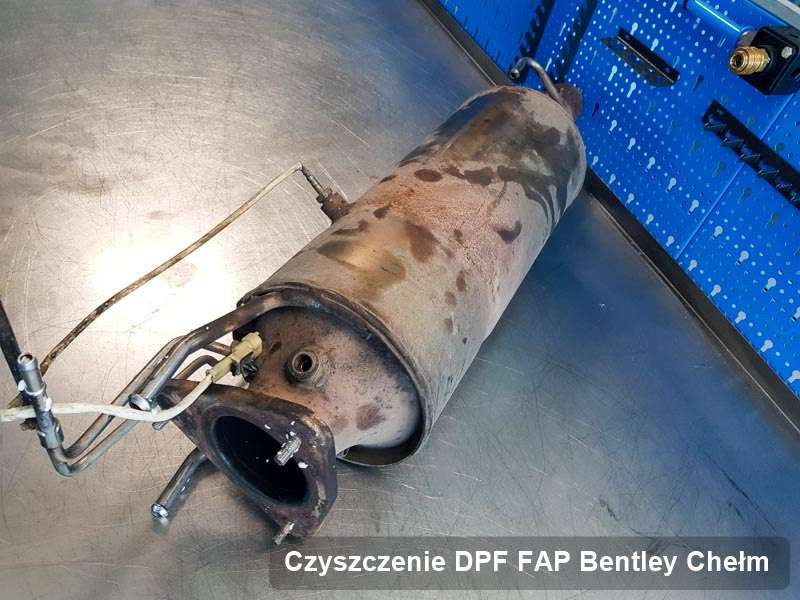 Filtr cząstek stałych FAP do samochodu marki Bentley w Chełmie wypalony na dedykowanej maszynie, gotowy do instalacji