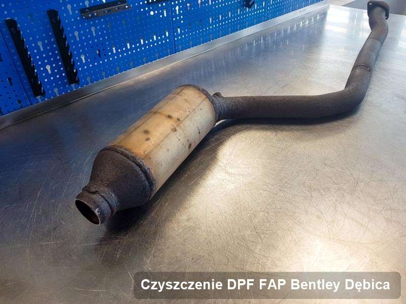 Filtr FAP do samochodu marki Bentley w Dębicy naprawiony w dedykowanym urządzeniu, gotowy do montażu