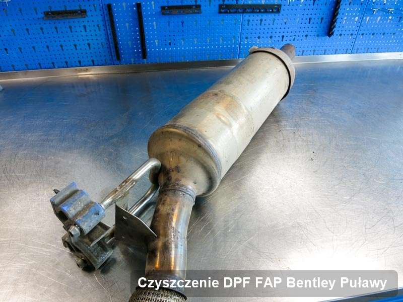 Filtr cząstek stałych FAP do samochodu marki Bentley w Puławach wyremontowany na specjalistycznej maszynie, gotowy do wysyłki