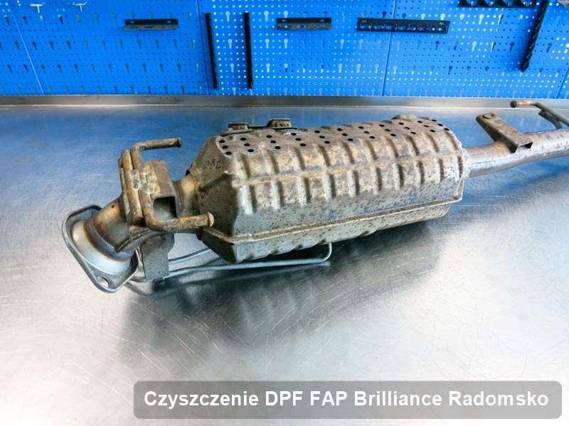 Filtr cząstek stałych FAP do samochodu marki Brilliance w Radomsku dopalony na dedykowanej maszynie, gotowy do zamontowania