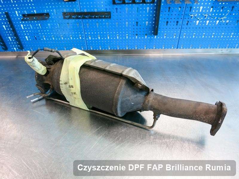 Filtr cząstek stałych DPF I FAP do samochodu marki Brilliance w Rumi naprawiony na specjalnej maszynie, gotowy spakowania