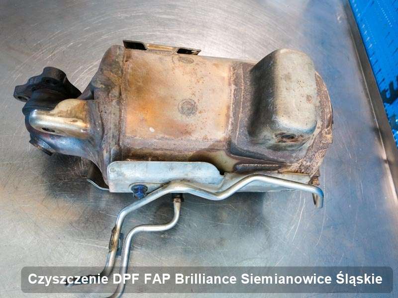 Filtr FAP do samochodu marki Brilliance w Siemianowicach Śląskich wypalony w specjalistycznym urządzeniu, gotowy do instalacji