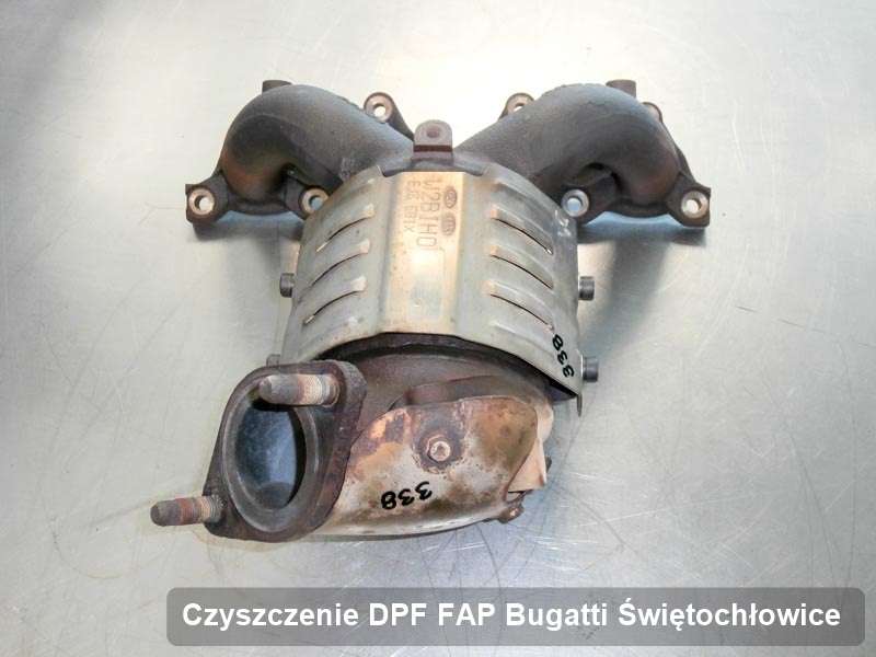 Filtr DPF i FAP do samochodu marki Bugatti w Świętochłowicach zregenerowany na dedykowanej maszynie, gotowy do wysyłki