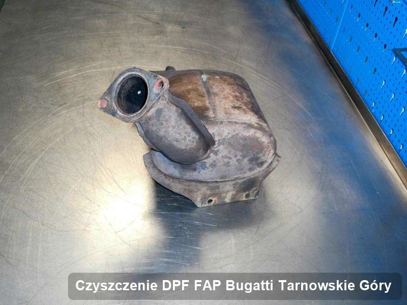 Filtr cząstek stałych DPF do samochodu marki Bugatti w Tarnowskich Górach dopalony na odpowiedniej maszynie, gotowy do wysyłki