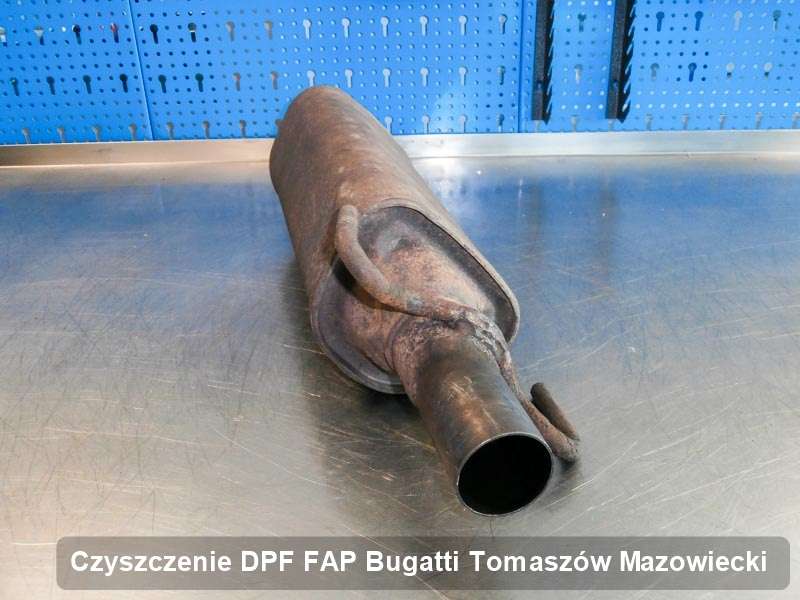 Filtr DPF do samochodu marki Bugatti w Tomaszowie Mazowieckim wypalony na odpowiedniej maszynie, gotowy do wysyłki