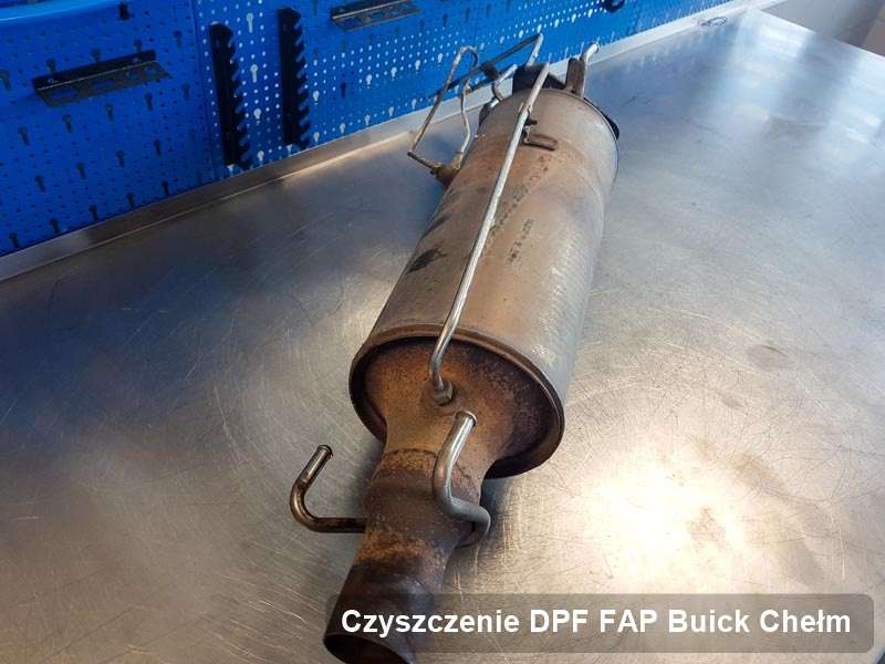 Filtr DPF układu redukcji emisji spalin do samochodu marki Buick w Chełmie oczyszczony w specjalnym urządzeniu, gotowy do zamontowania