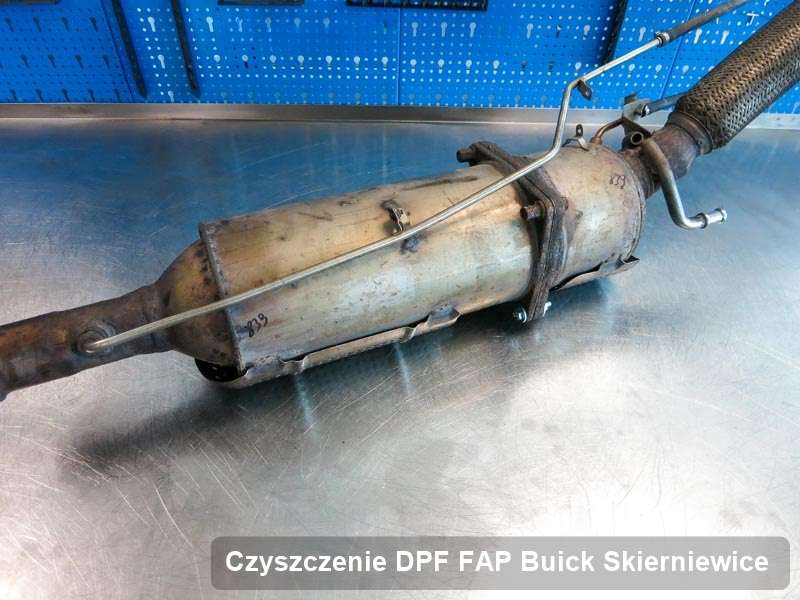 Filtr DPF do samochodu marki Buick w Skierniewicach dopalony na specjalistycznej maszynie, gotowy do montażu