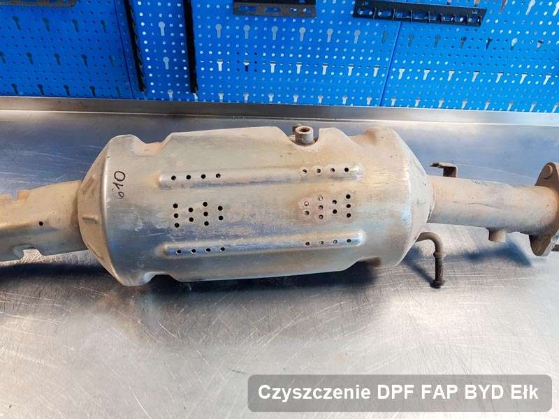 Filtr cząstek stałych DPF I FAP do samochodu marki BYD w Ełku wypalony na odpowiedniej maszynie, gotowy do instalacji
