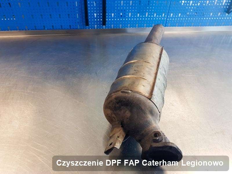 Filtr DPF układu redukcji emisji spalin do samochodu marki Caterham w Legionowie zregenerowany na odpowiedniej maszynie, gotowy do zamontowania