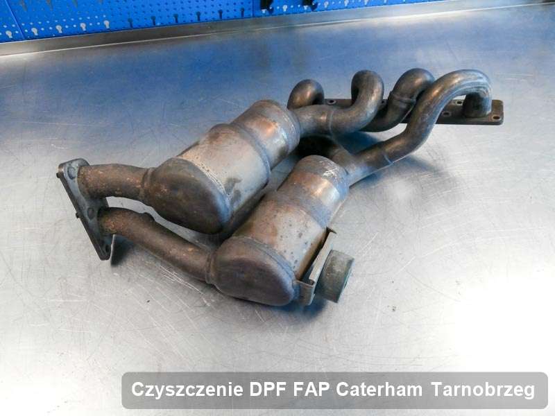 Filtr DPF do samochodu marki Caterham w Tarnobrzegu wyczyszczony w specjalistycznym urządzeniu, gotowy do zamontowania