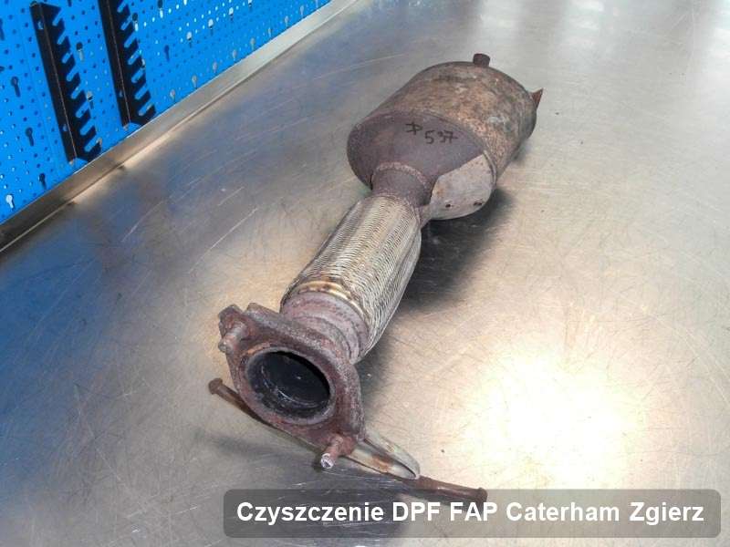 Filtr DPF do samochodu marki Caterham w Zgierzu wyremontowany w dedykowanym urządzeniu, gotowy spakowania