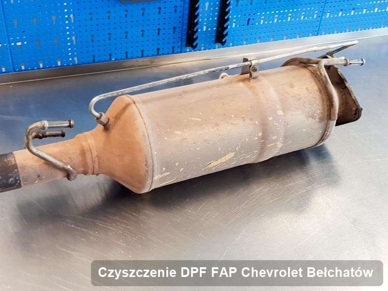 Filtr cząstek stałych DPF I FAP do samochodu marki Chevrolet w Bełchatowie wypalony na specjalistycznej maszynie, gotowy do zamontowania