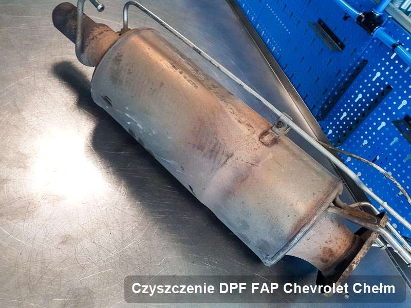 Filtr cząstek stałych FAP do samochodu marki Chevrolet w Chełmie wyczyszczony na specjalistycznej maszynie, gotowy do wysyłki