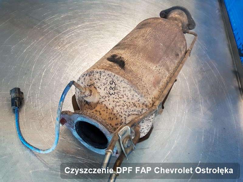 Filtr cząstek stałych DPF I FAP do samochodu marki Chevrolet w Ostrołęce wypalony na specjalnej maszynie, gotowy spakowania