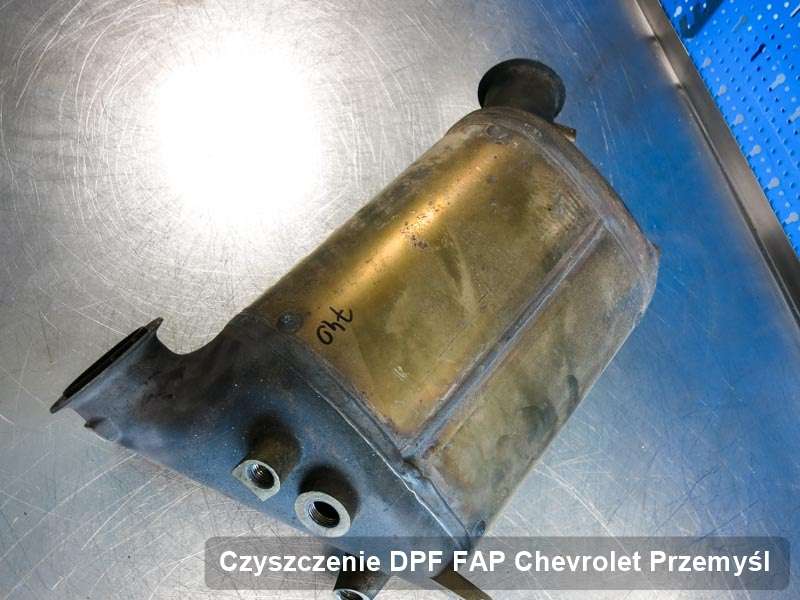 Filtr DPF i FAP do samochodu marki Chevrolet w Przemyślu wypalony na specjalnej maszynie, gotowy do wysyłki
