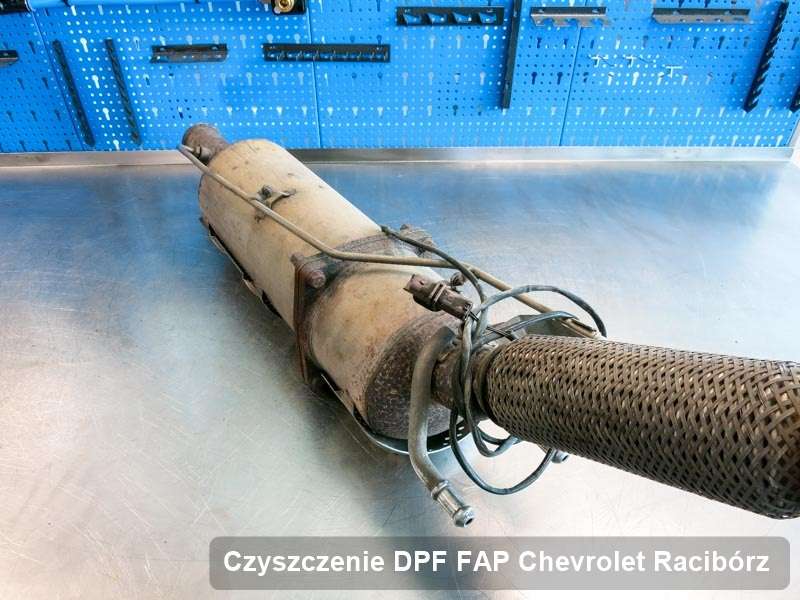 Filtr DPF do samochodu marki Chevrolet w Raciborzu oczyszczony w specjalistycznym urządzeniu, gotowy do instalacji