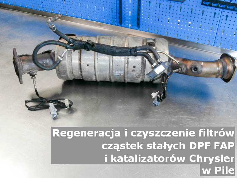 Regenerowany katalizator marki Chrysler, w pracowni laboratoryjnej, w Pile.